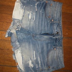 American eagle hi rise shorts